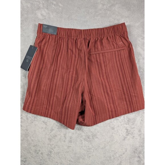 VRST Resort Swim Trunks Shorts Mens Small Red Slim Fit Stretch Mesh Lined Pool - Picture 9 of 11